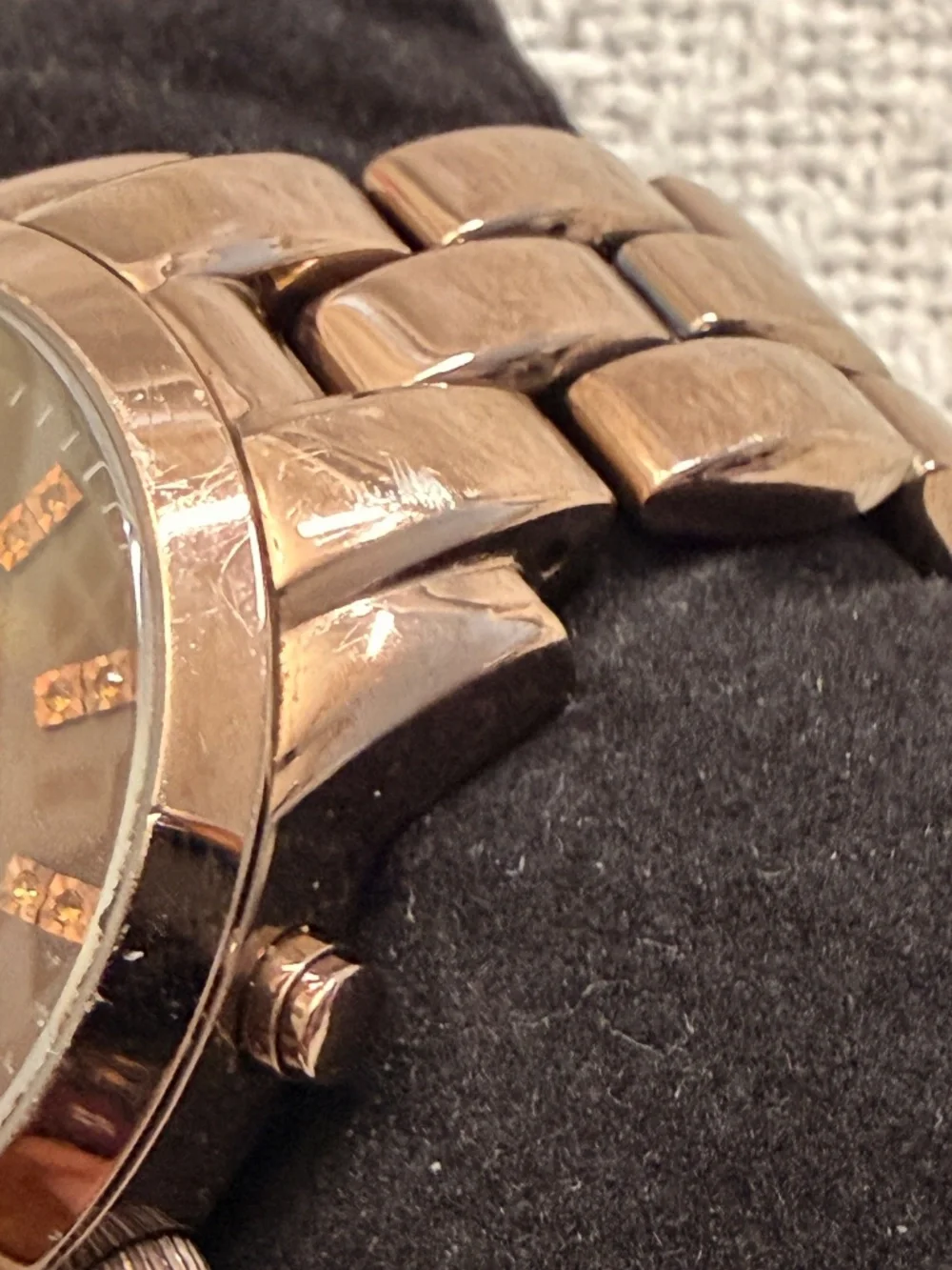 Michael Kors Brown Metal Wrist Watch #3